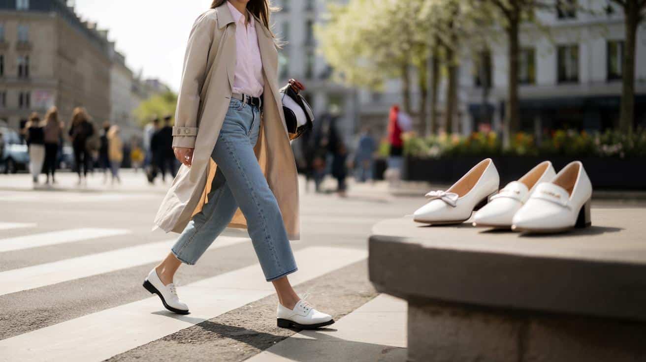 Białe derby wracają do łask. Te płaskie buty rządzą wiosną