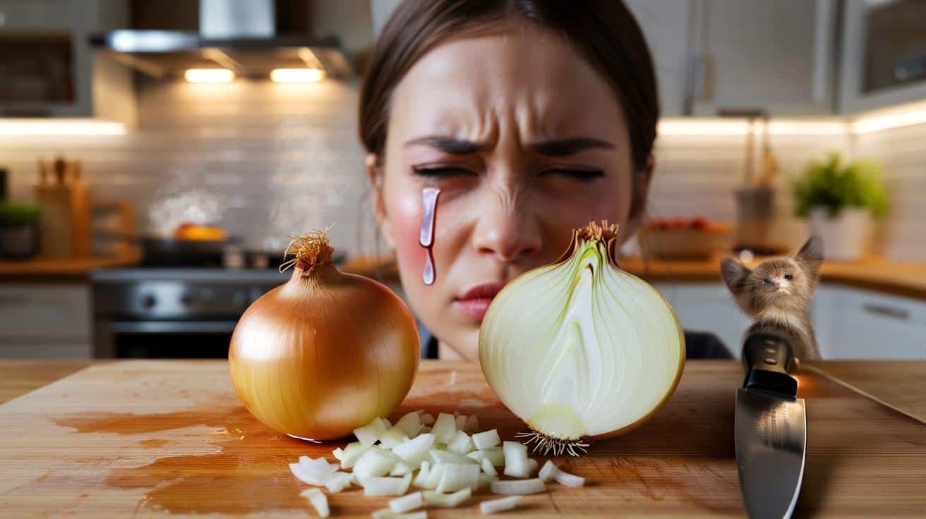Ten błąd przy krojeniu cebuli sprawia, że łzy są jeszcze bardziej intensywne