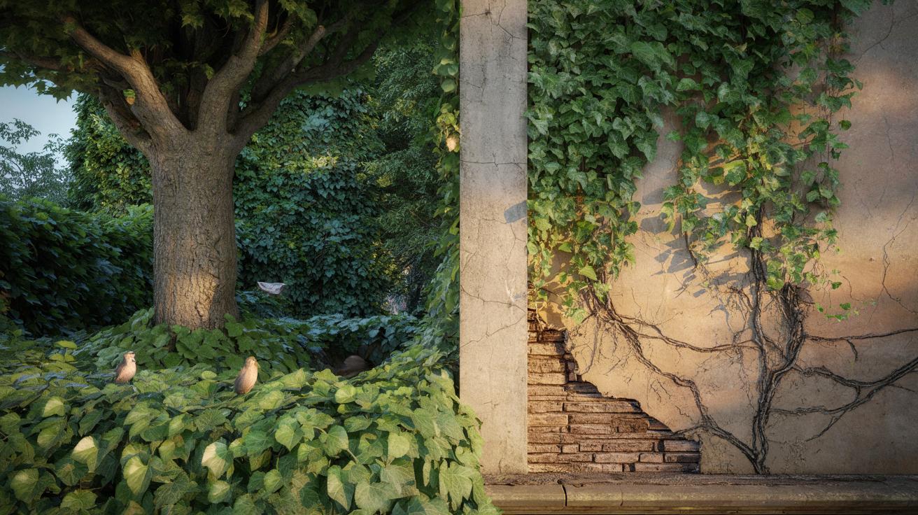 Bluszcz na drzewach i elewacjach: chroni czy niszczy? Eksperci rozwiewają wątpliwości