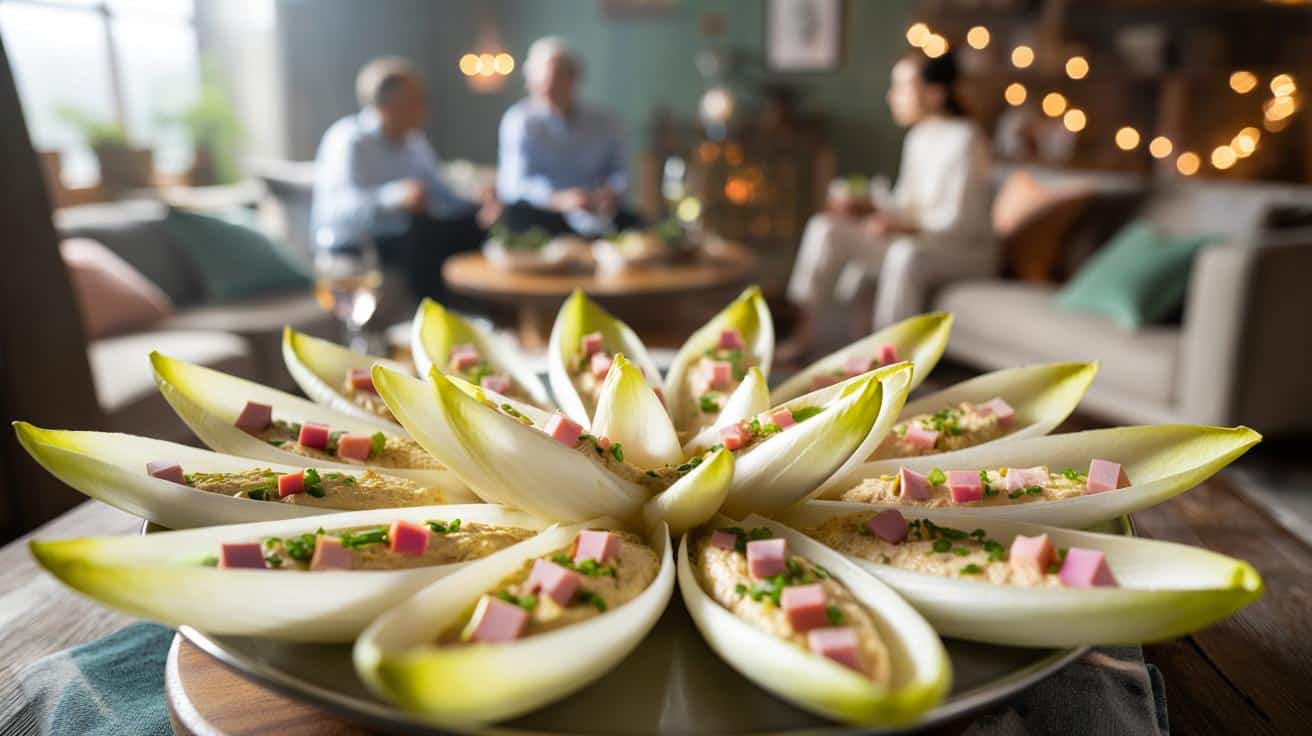 Błyskawiczne łódeczki z cykorii z szynką: idealna przekąska na nagłych gości