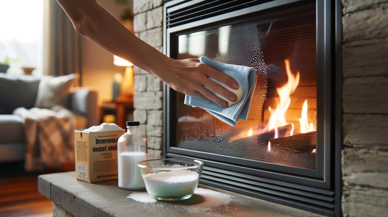Błyskawiczny sposób na czystą szybę kominka bez użycia popiołu