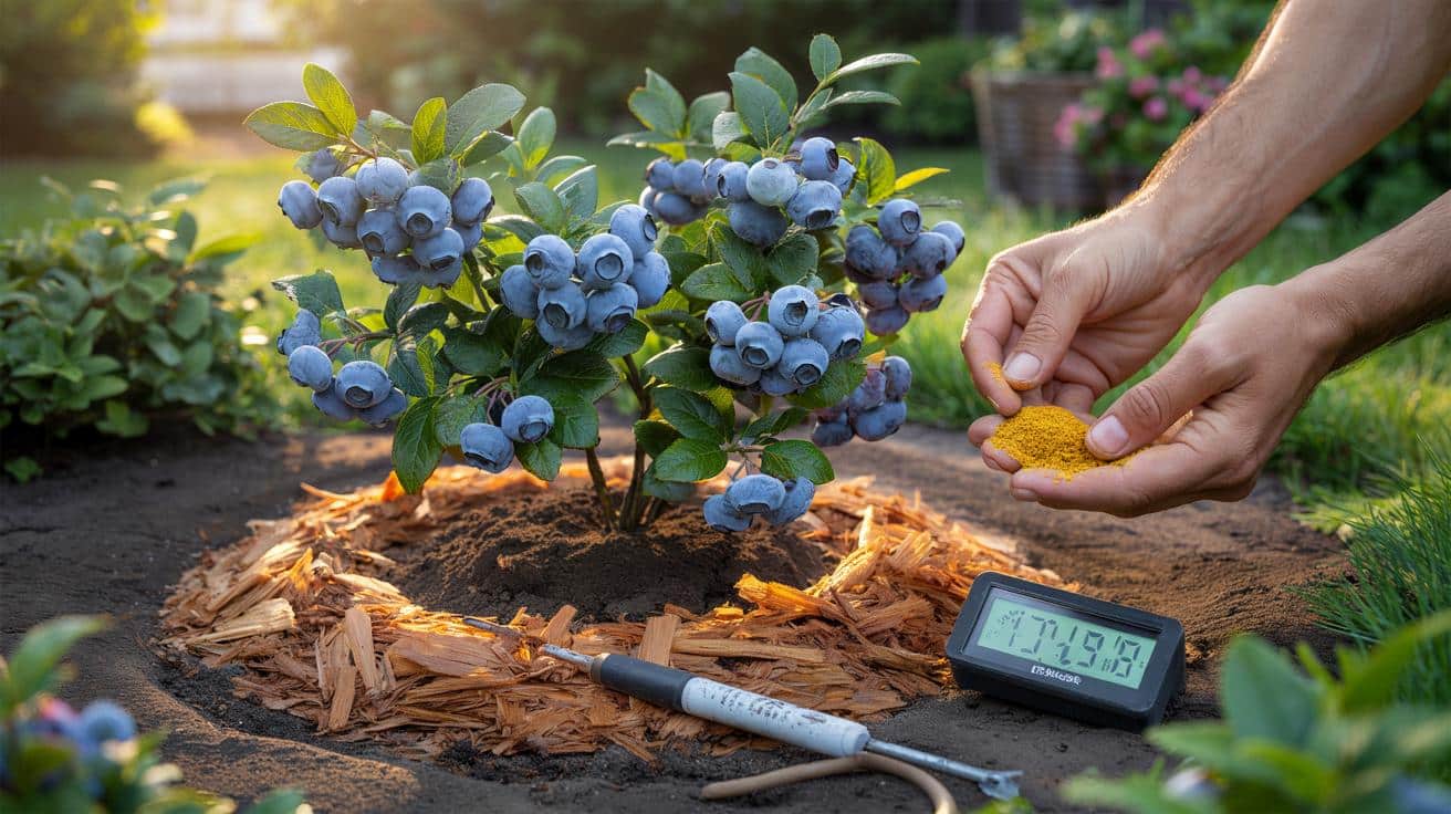 Producenci borówki amerykańskiej wyjaśniają, jak skutecznie zakwasić glebę, aby krzewy owocowały obficie już od trzeciego roku po posadzeniu