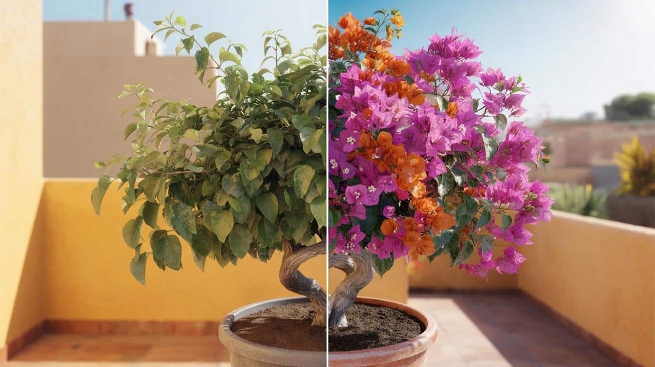 Bougainvilla bez kwiatów? Ten prosty trik włącza kolorową eksplozję