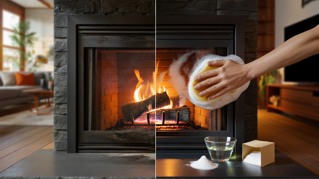 Brudna szyba w kominku? Ten domowy trik czyści ją w kilkadziesiąt sekund