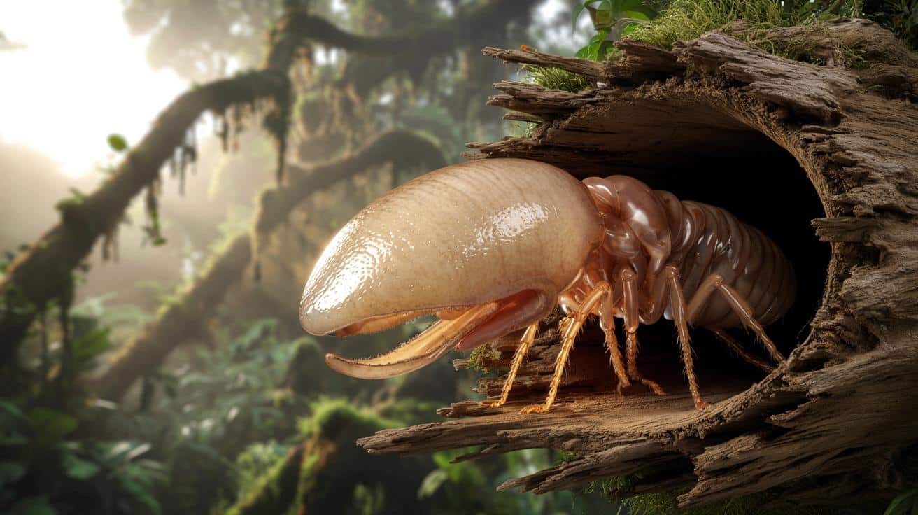 Mikroskopijna „bryła lodu z lasu”: termit o głowie jak wieloryb z amazońskich koron drzew