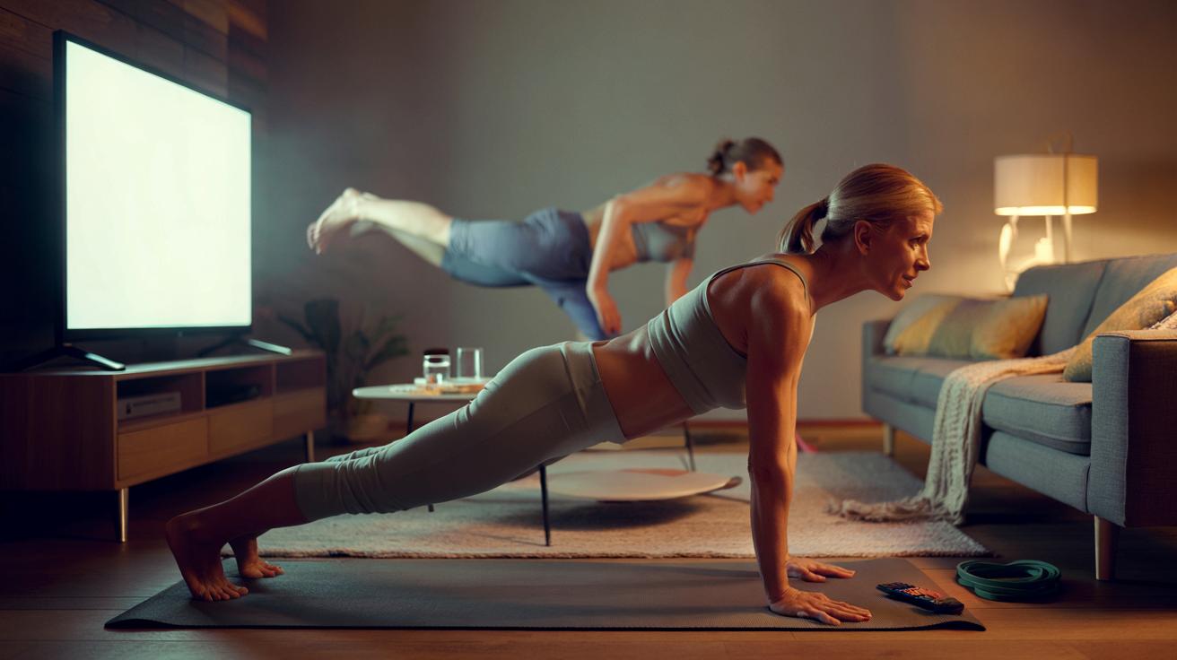 Brzuch robi się sam? 4 proste ćwiczenia przed telewizorem, które naprawdę działają