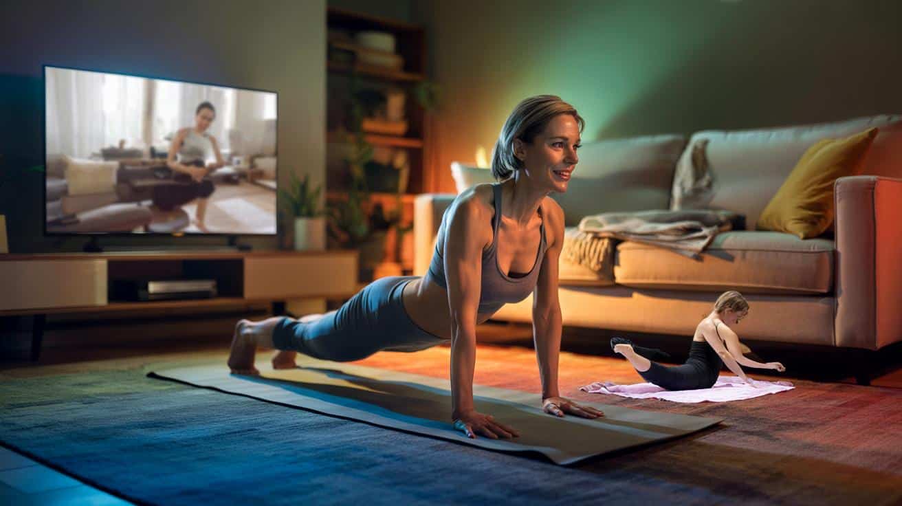 Brzuch robi się sam: 4 proste ćwiczenia przed telewizorem