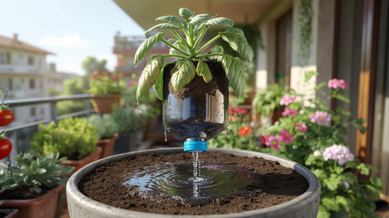 Butelka w ziemi zamiast konewki: prosty trik ratuje przesuszone rośliny