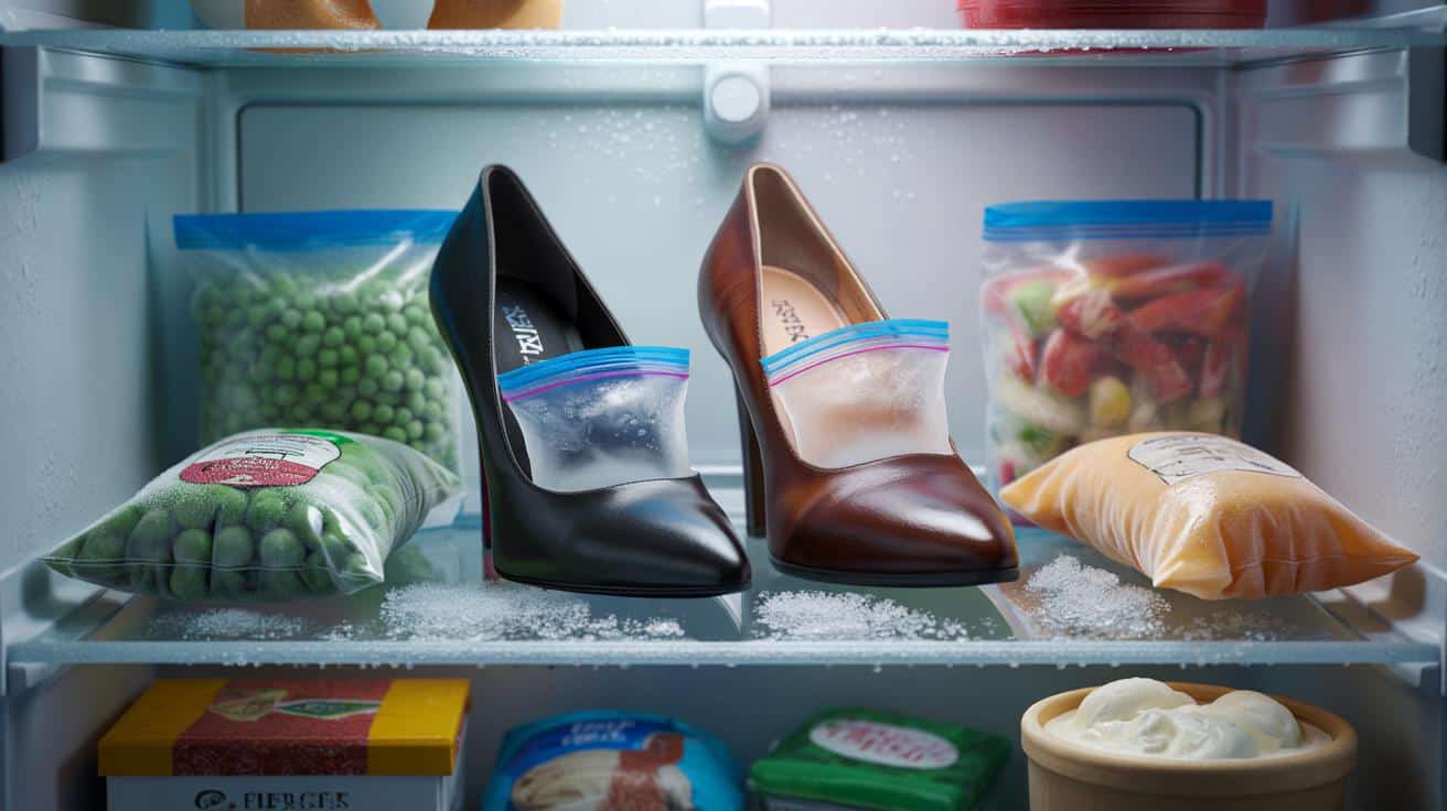 Włóż buty na noc do zamrażarki, a dopasują się do stopy bez wizyty u szewca