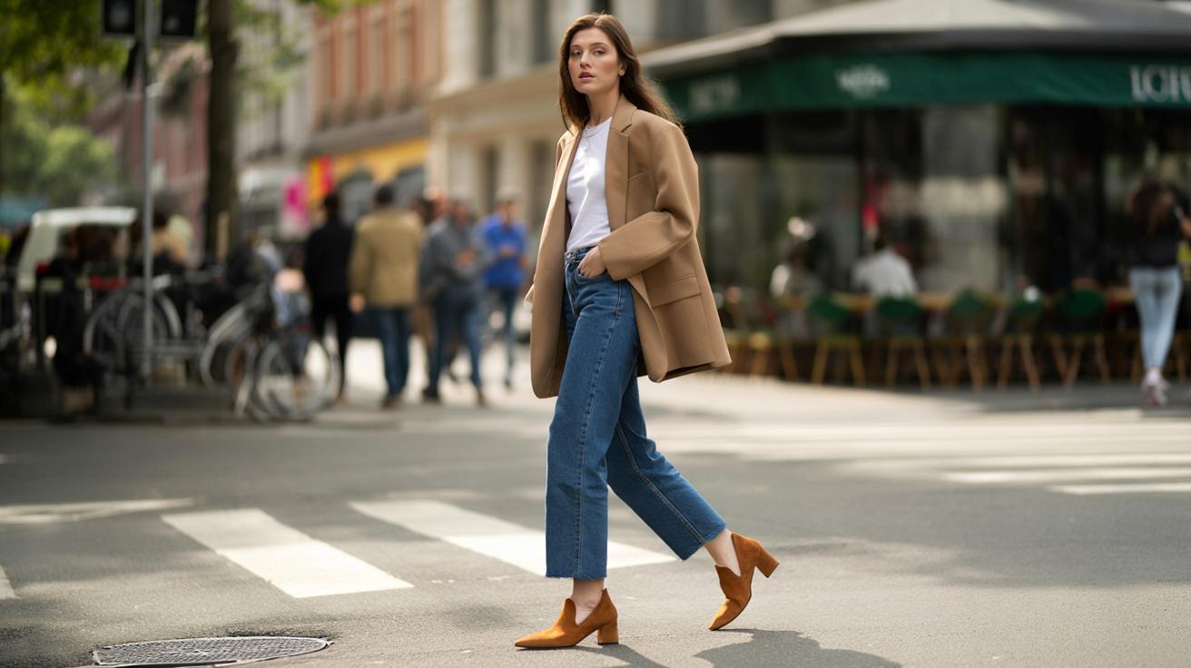 Buty z zamszu wracają do łask. Jeden model robi całą stylizację