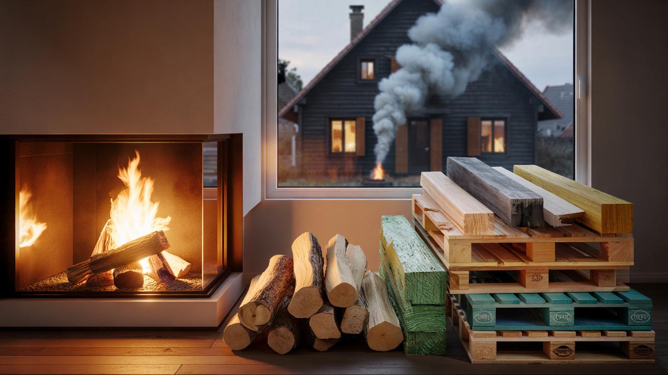Były inspektor ochrony środowiska ostrzega, że palenie w kominku drewnem ze składu budowlanego może szkodzić bardziej niż węgiel i wskazuje jedyny bezpieczny rodzaj drewna