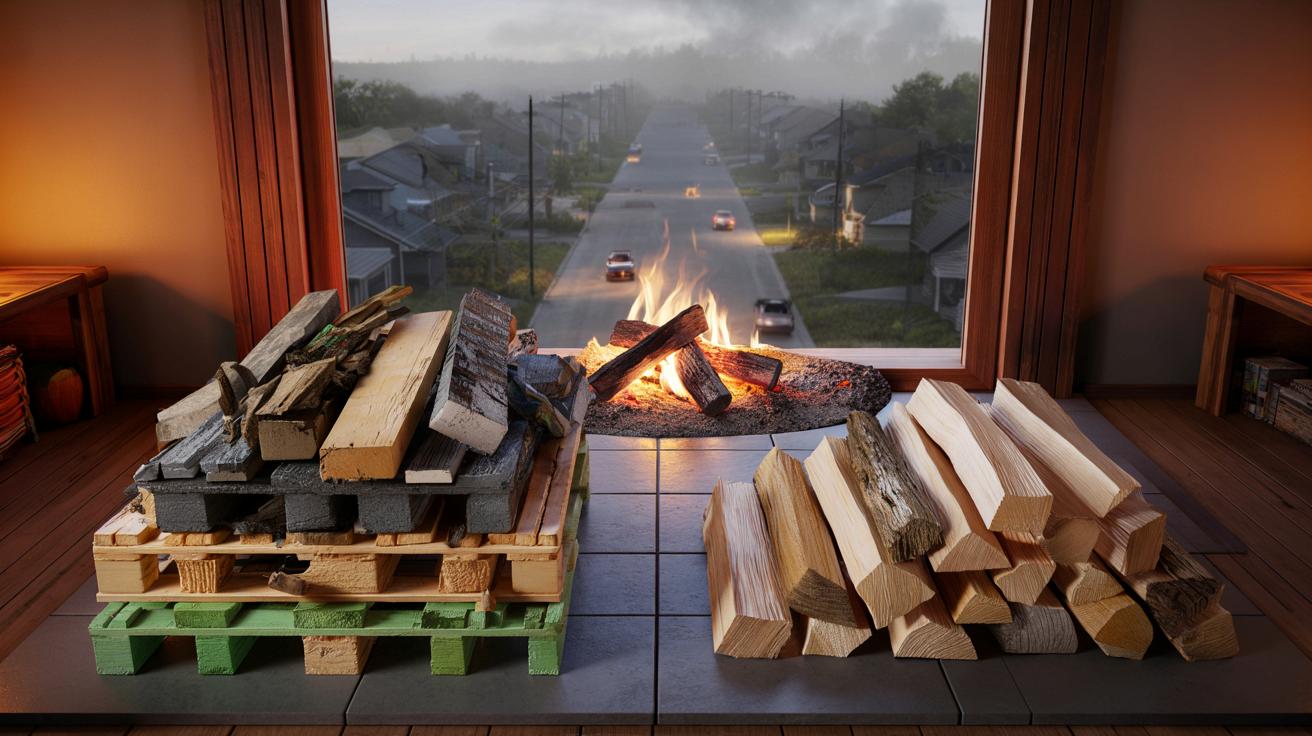Były inspektor ochrony środowiska ostrzega, że palenie w kominku drewnem ze składu budowlanego może szkodzić bardziej niż węgiel i wskazuje jedyny bezpieczny rodzaj drewna