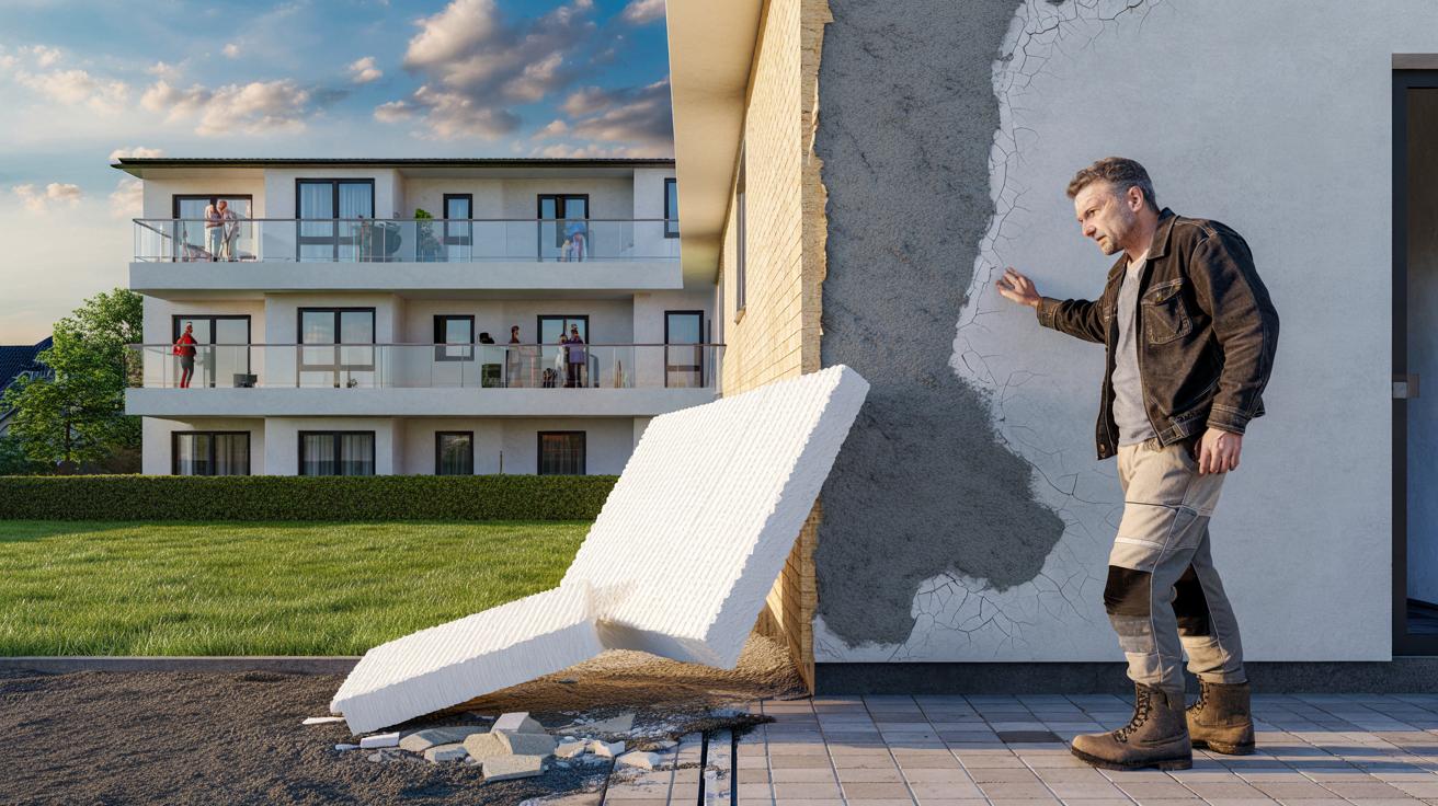 Były pracownik polskiej firmy budowlanej ujawnia, dlaczego styropian przyklejony do elewacji bez siatki zbrojącej odpada po kilku latach i jak przed zakupem mieszkania sprawdzić, czy ocieplenie wykonano prawidłowo