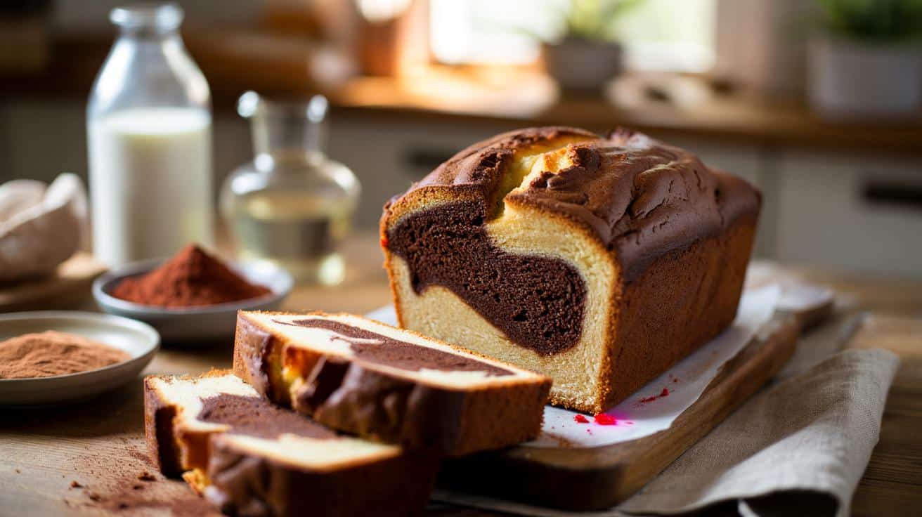 Cake marmurkowy bez jajek i masła: lekki, miękki i bardzo czekoladowy