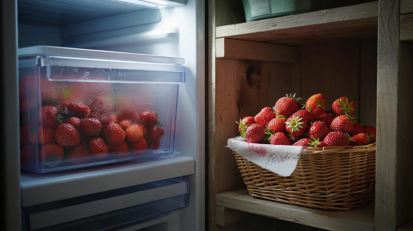 Całe życie trzymała truskawki w lodówce. Prawidłowe miejsce zaskakuje
