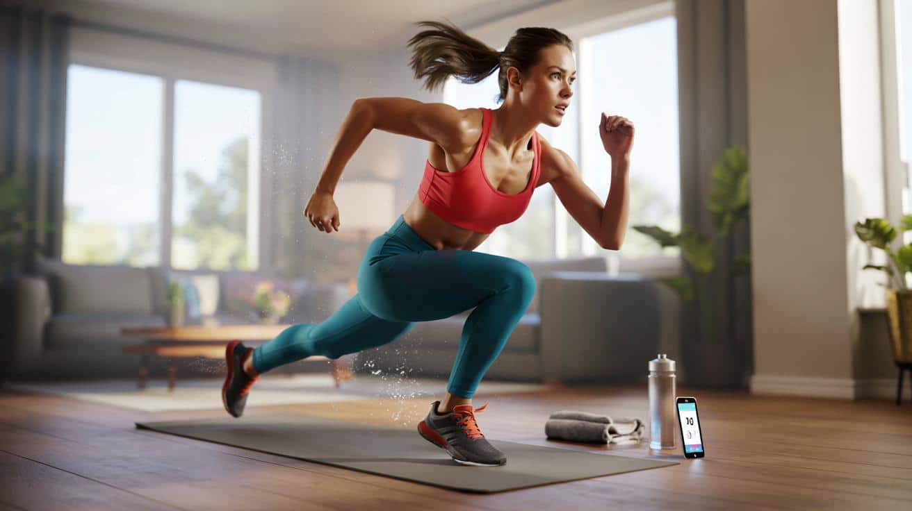 Cardio challenge w domu: 6‑minutowy trening, który podkręci twoje tętno