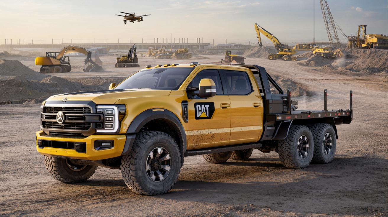 Caterpillar zaskakuje nowym pick-upem Cat Truck. Potwór V8 tylko na budowę