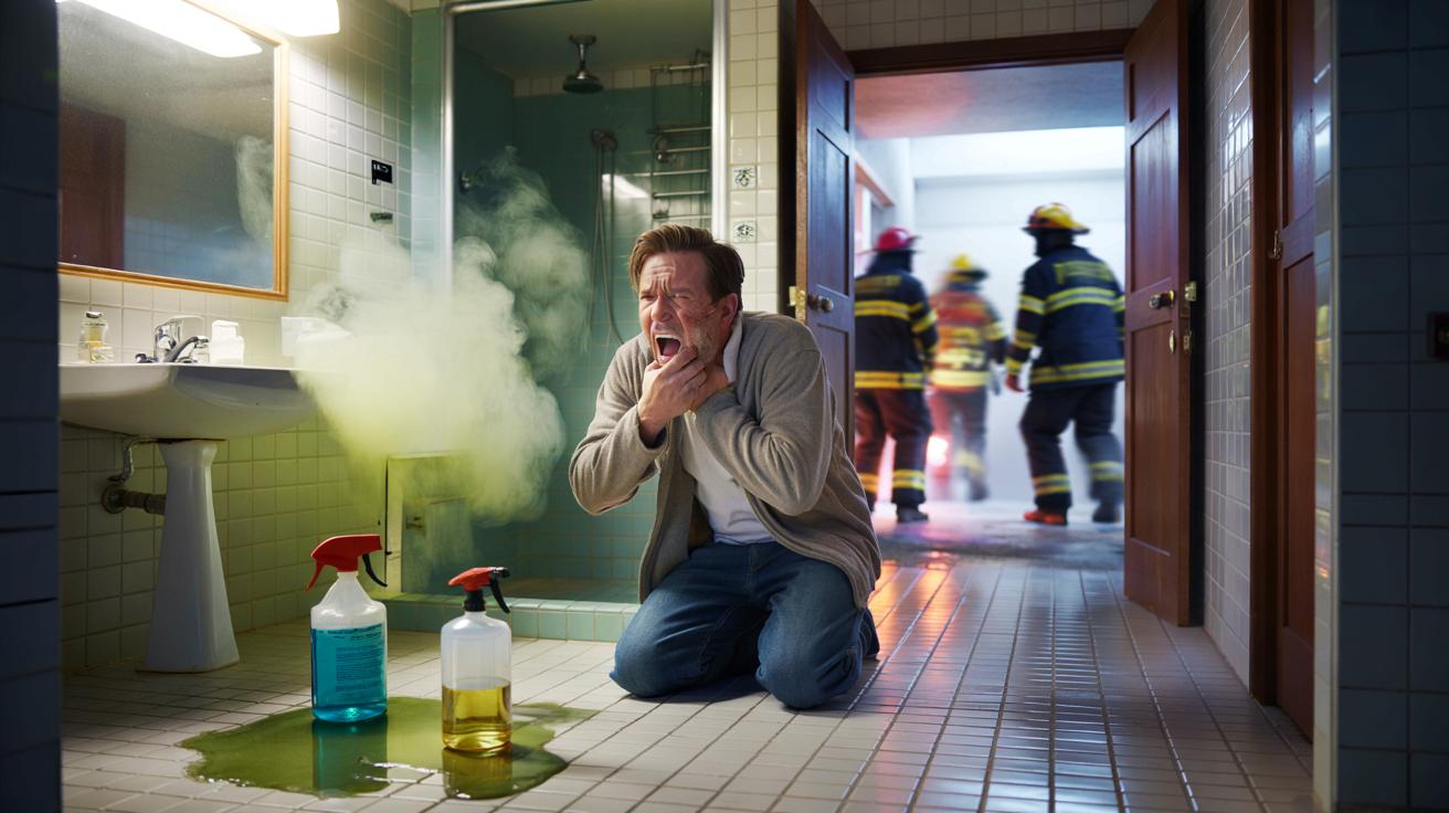 Chciał wyszorować łazienkę, trafił do szpitala. Groźny błąd przy sprzątaniu domu