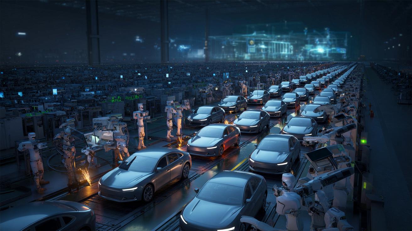 Chińska fabryka widmo bez ludzi. Nowa era produkcji aut do 2030 roku