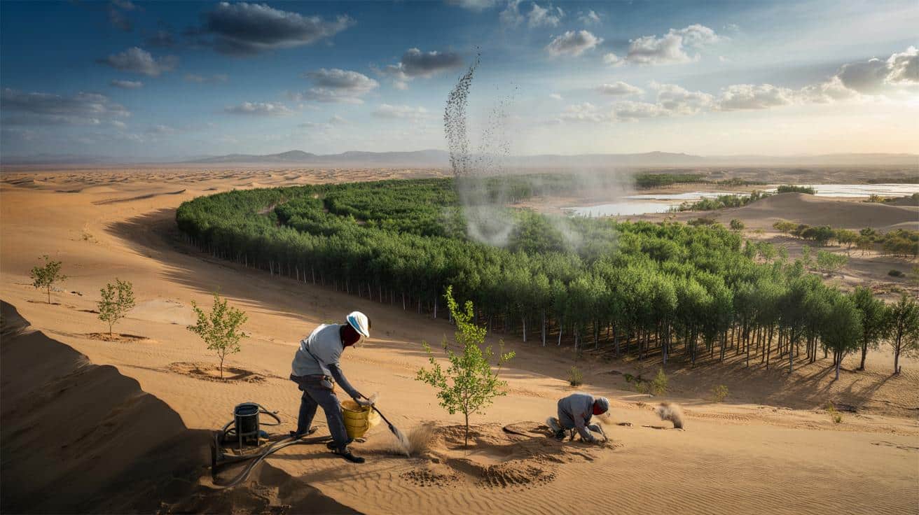 Chiny zasadziły tyle drzew na pustyni, że ta zaczęła „połykać” CO2