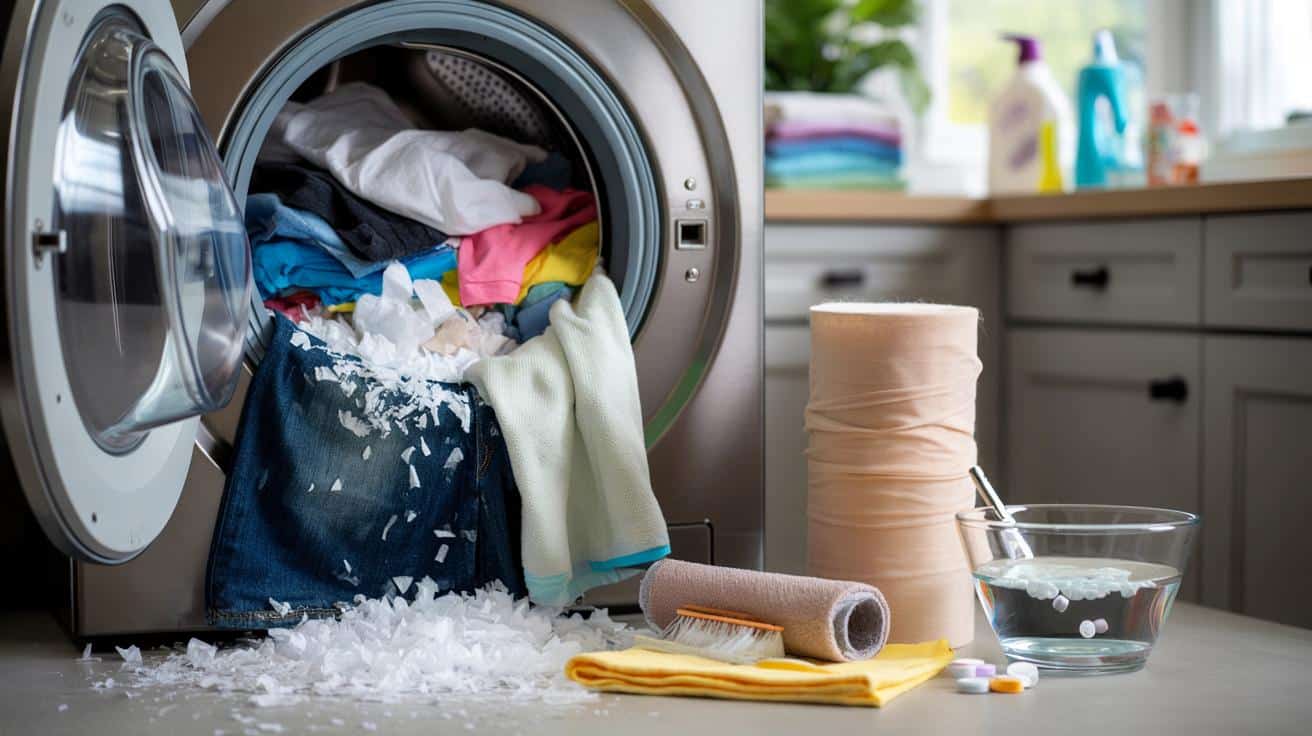 Chusteczka w pralce zrobiła masakrę? Trzy kroki, które ratują pranie i sprzęt