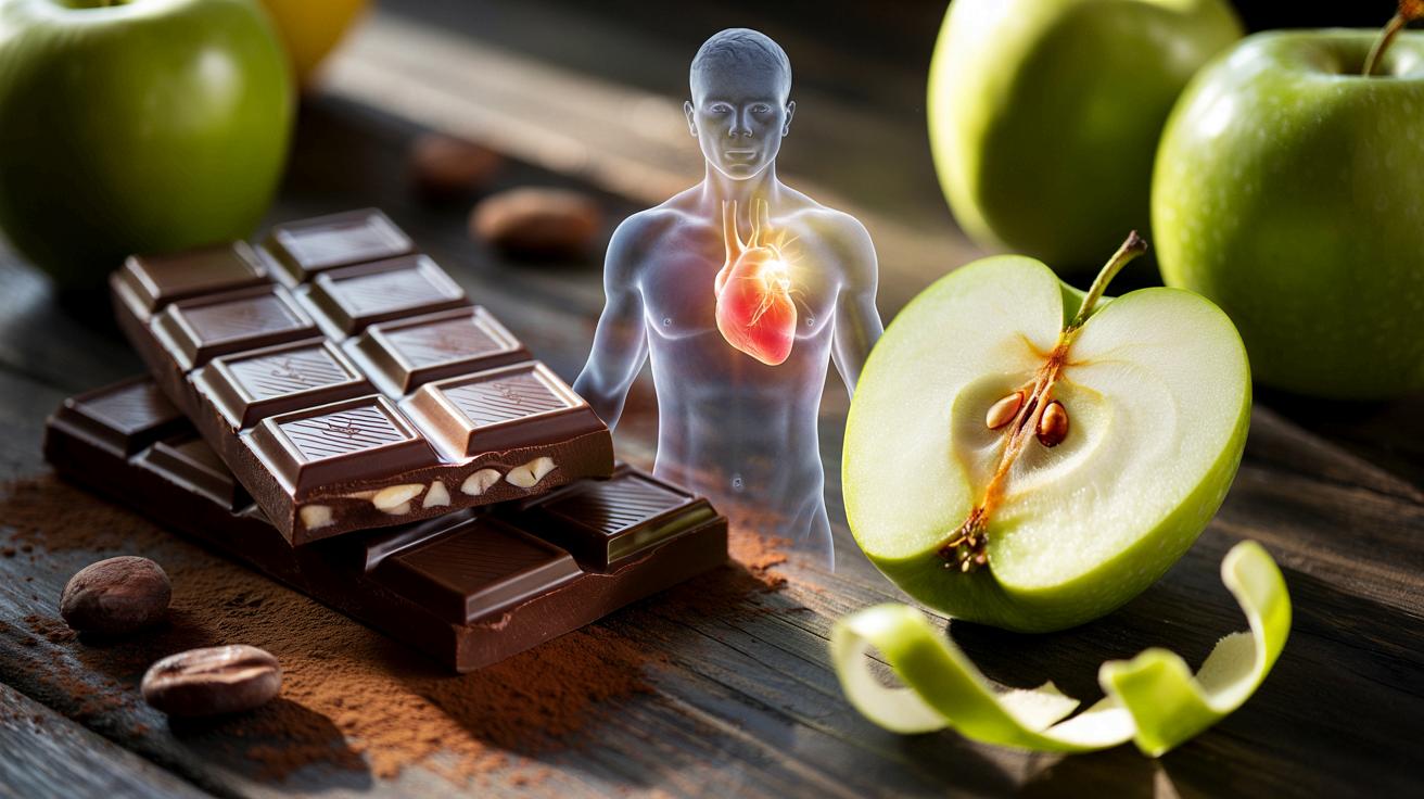 Ciemna czekolada kontra jabłko: co naprawdę robi z twoim ciałem?