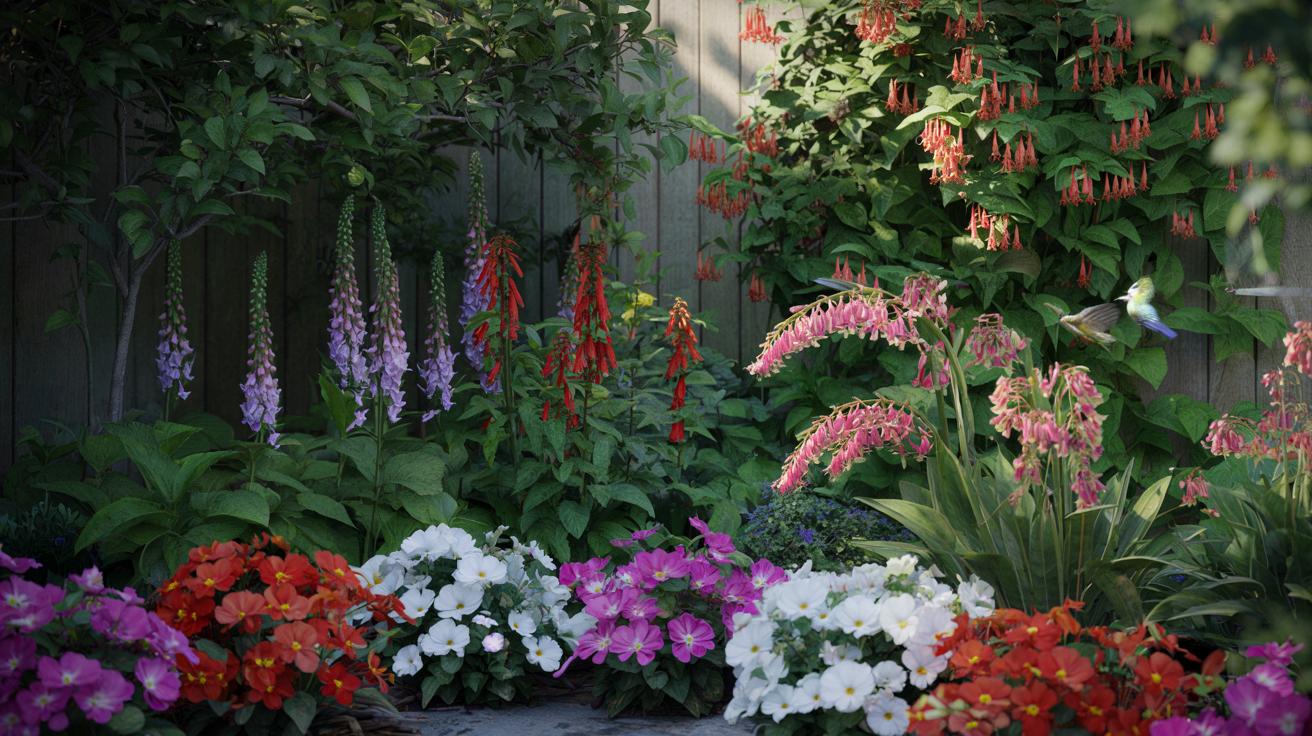 Twój ciemny zakątek w ogrodzie? Te 5 cieniolubnych roślin przyciągnie kolibry i kolory