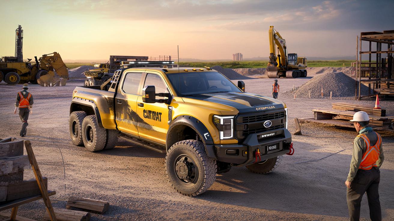 Ciężki pickup Caterpillar z silnikiem V8: budowlany potwór, nie dla Europy