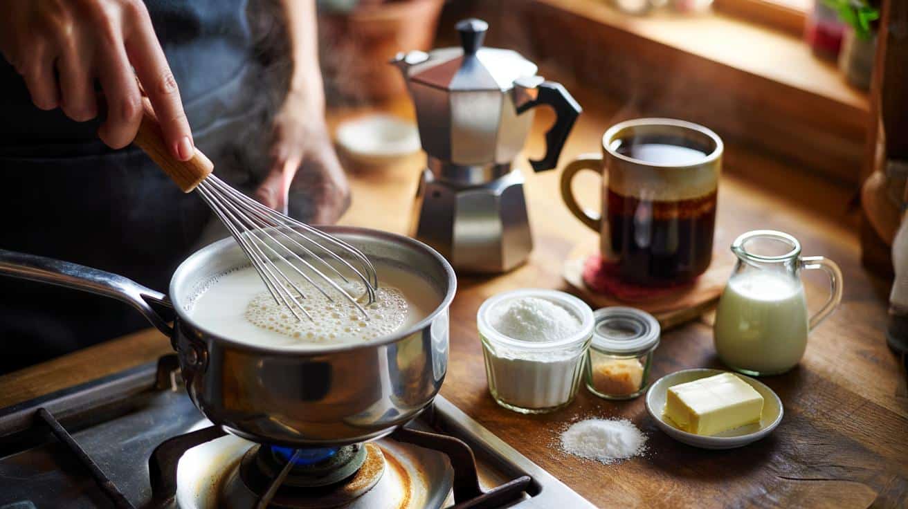 Co dodać do mleka podczas podgrzewania, żeby kawa była kremowa bez ekspresu