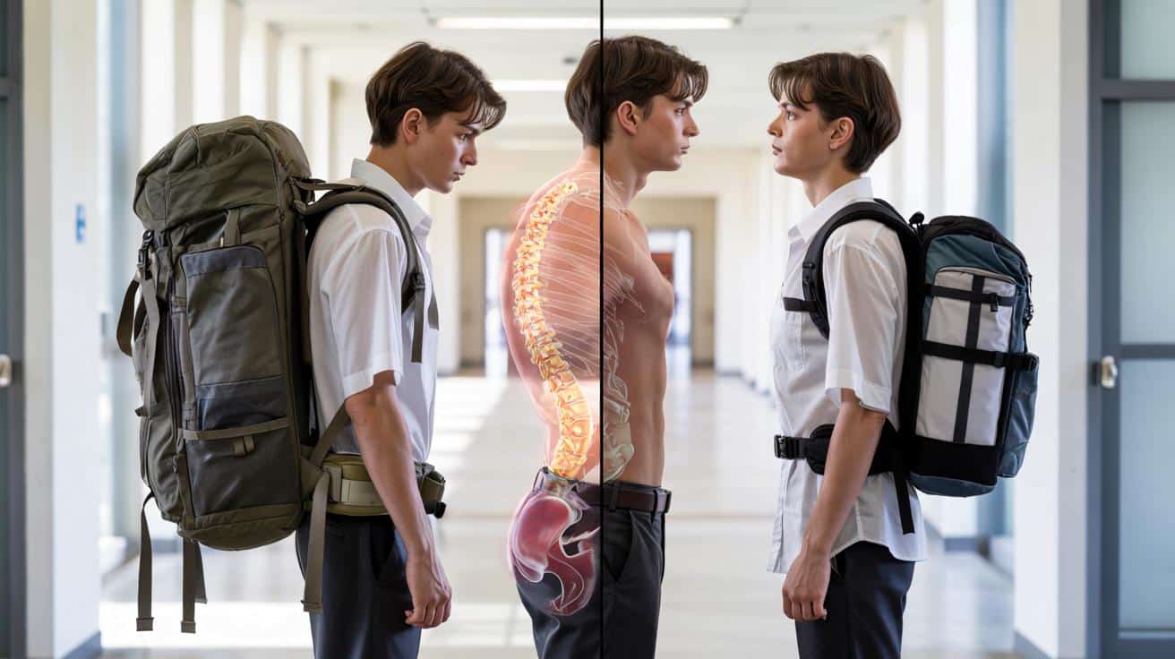 Co dzieje się z twoim kręgosłupem gdy nosisz ciężki plecak codziennie przez kilka lat i jak temu zapobiec