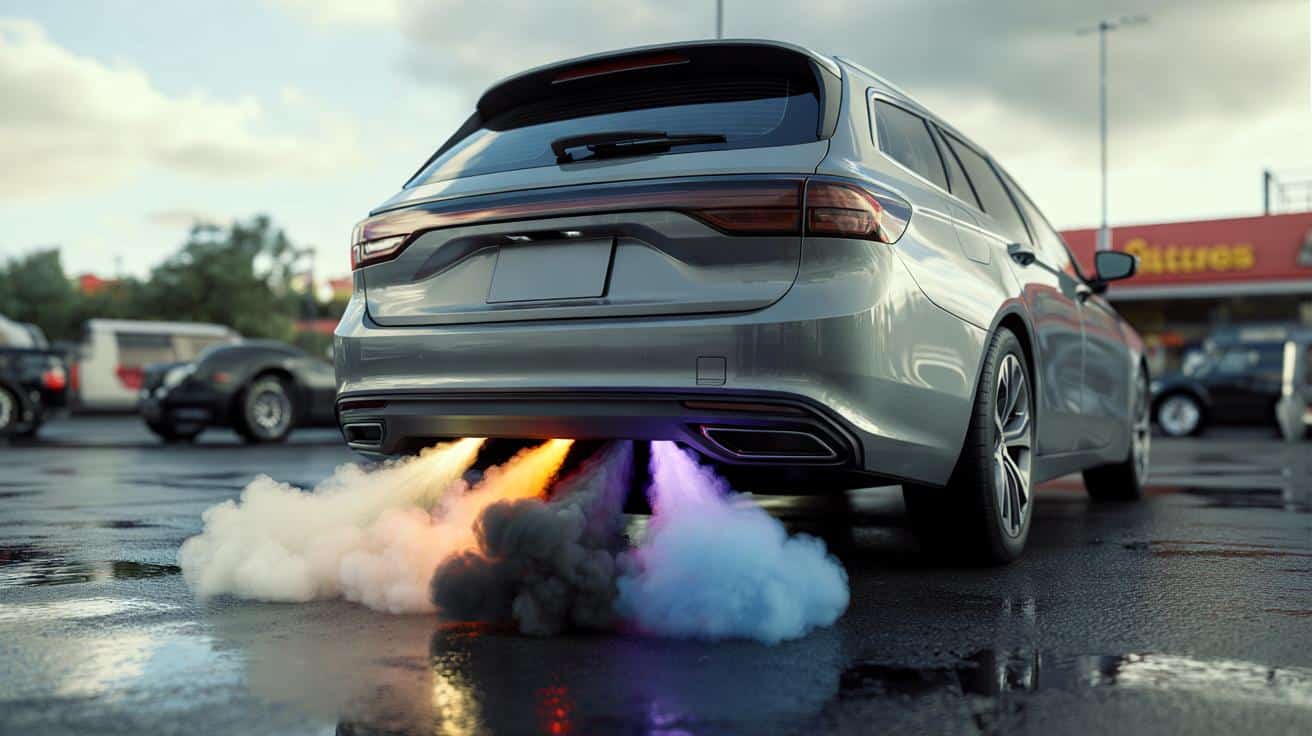 Co oznacza dym biały, czarny i niebieski z rury wydechowej