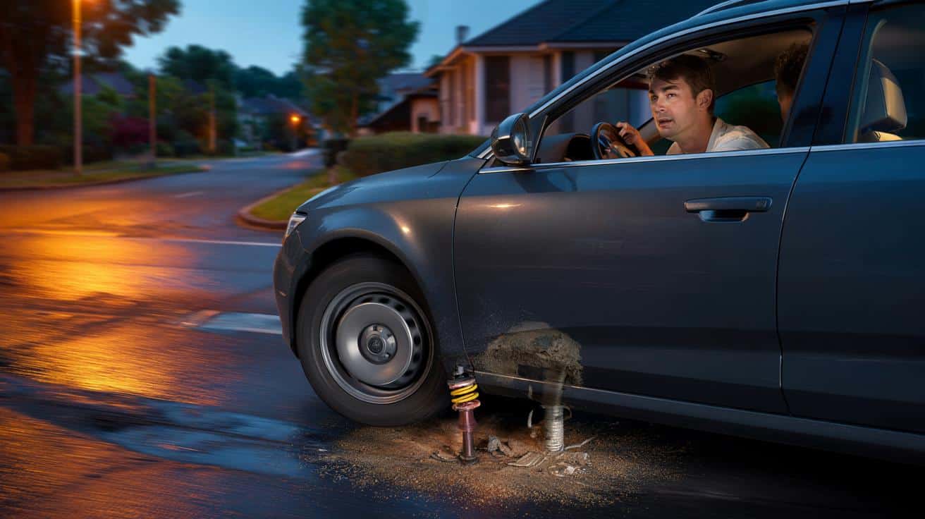 Co oznacza stukanie z dołu auta podczas przejazdu przez nierówności