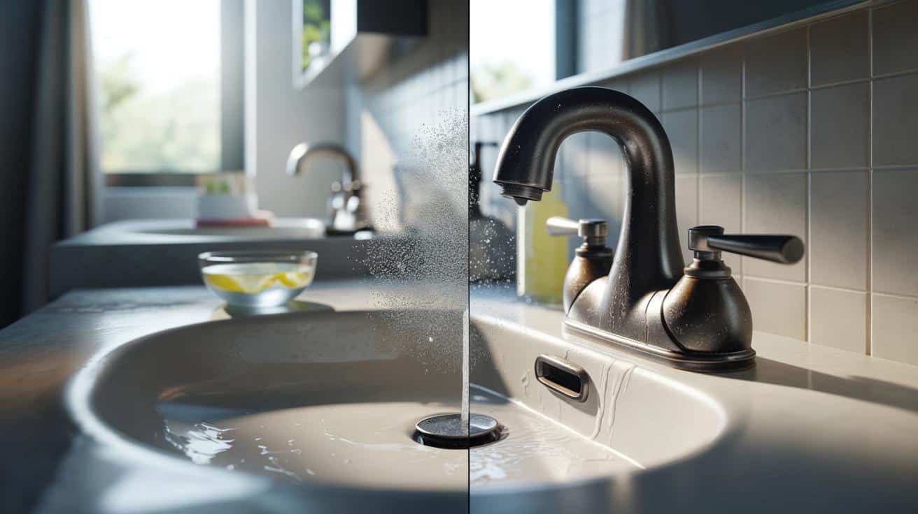 Co zrobić z białymi śladami z wapnia na kranach łazienkowych