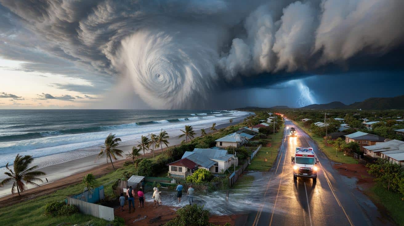 Cyclon Narelle uderza w Australię: porywy 260 km/h, trzy wejścia na ląd i tysiące ludzi w gotowości