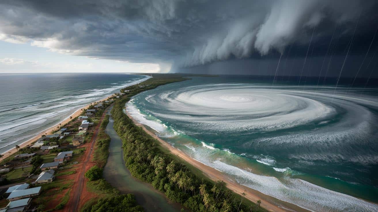 Cyclon Narelle uderza w Australię: porywy wiatru do 260 km/h i groźba potrójnego wejścia na ląd