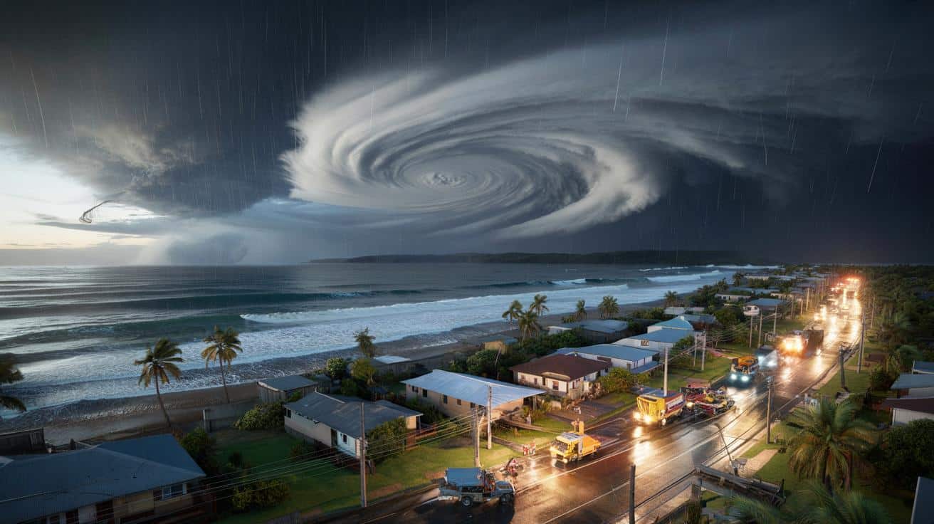 Cyklon Narelle uderzy w Australię z wiatrem 260 km/h. Nadchodzi rzadki potrójny cios