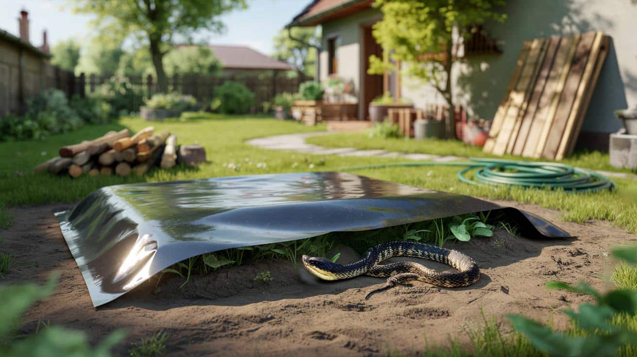 Czarna folia w ogrodzie przyciąga żmije. Ten błąd robi wielu właścicieli działek