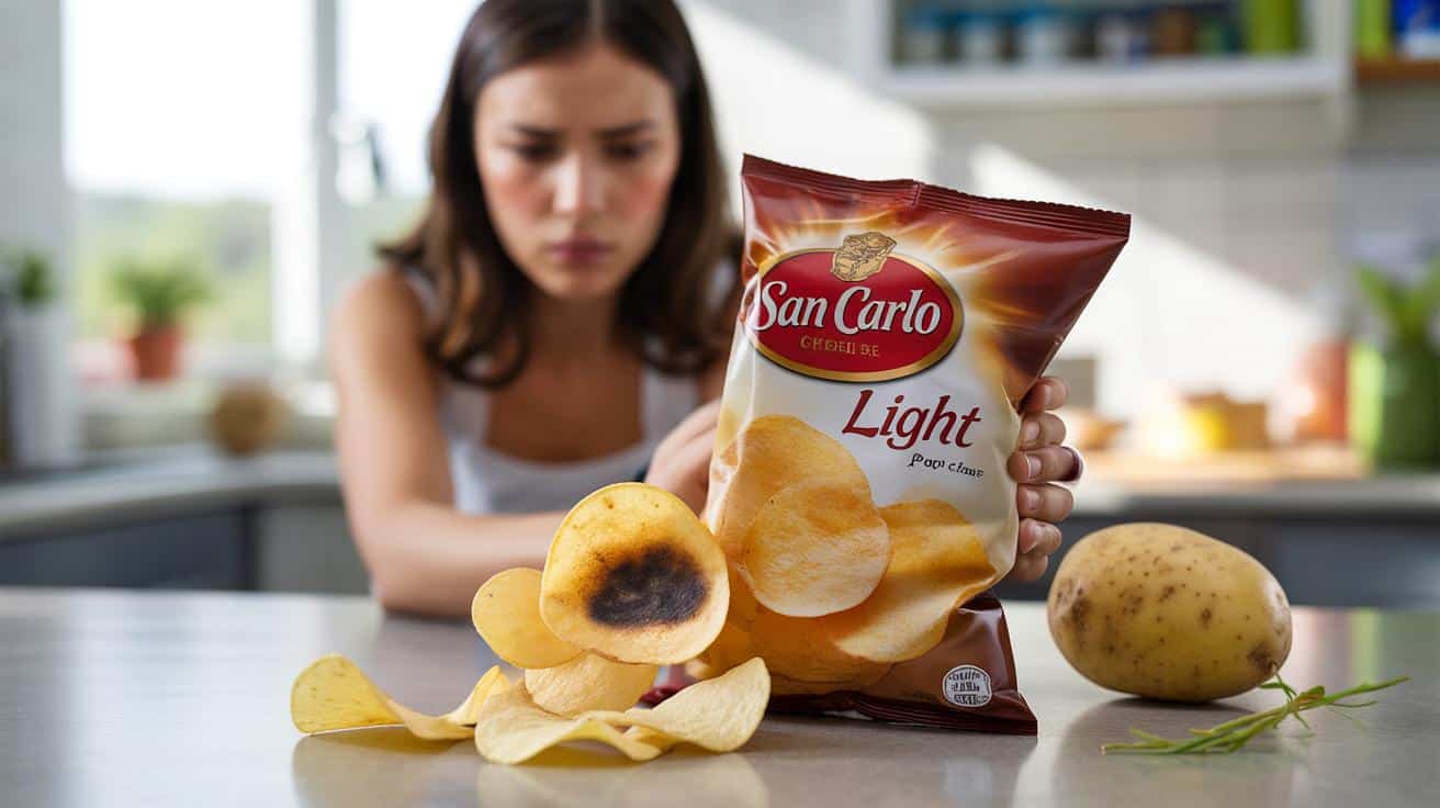 Czarnawe chipsy w paczce San Carlo. Firma tłumaczy, co się stało