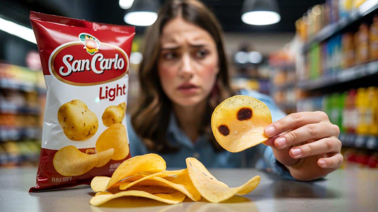 Czarne plamki na chipsach San Carlo. Klientka alarmuje, firma odpowiada
