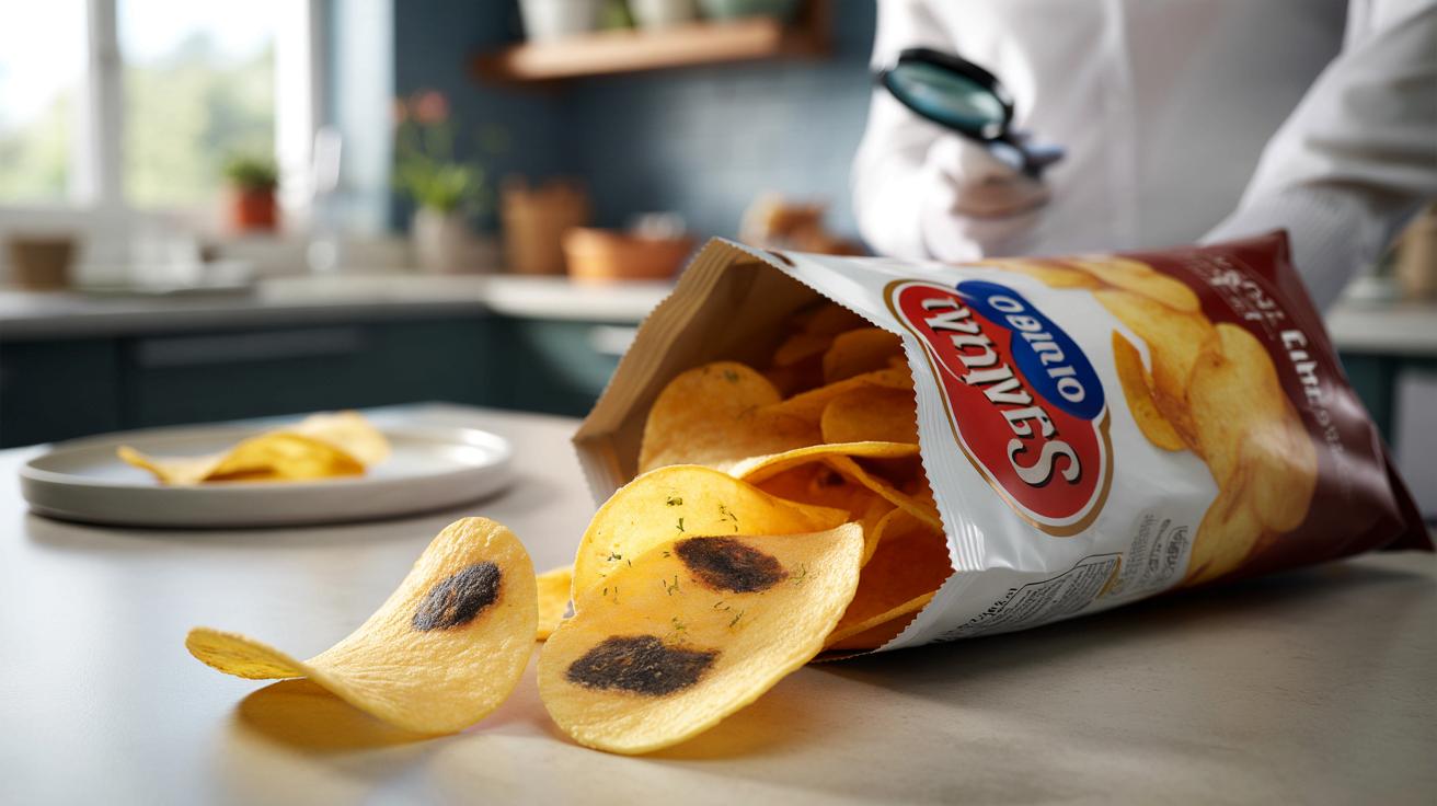 Czarne plamy na chipsach San Carlo. Firma tłumaczy, co się stało