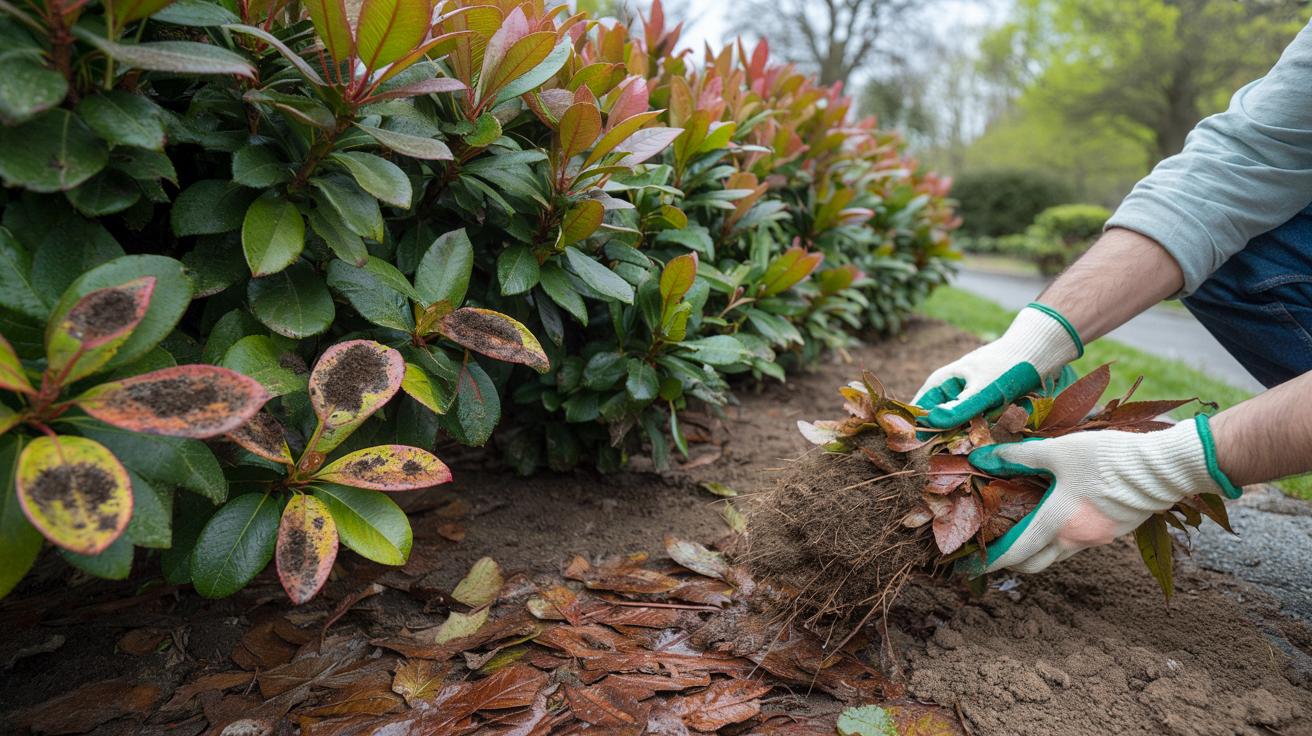 Czarne plamy na fotinii? Naturalny trik, który uratuje żywopłot przed wiosną