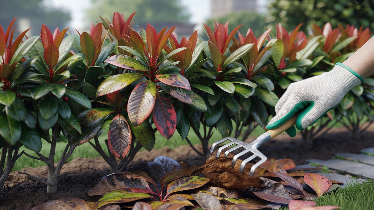 Czarne plamy na fotinii niszczą żywopłot? Zrób to przed wiosną