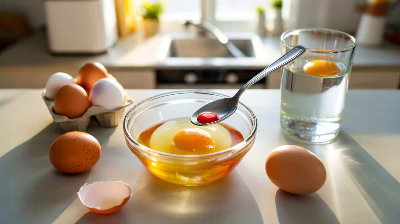 Czerwona kropka w żółtku jajka: czy trzeba je wyrzucić?