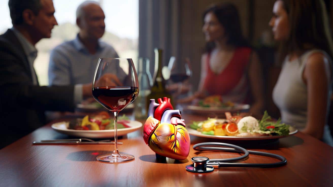Czerwone wino a serce: nauka obala ulubiony mit przy stole