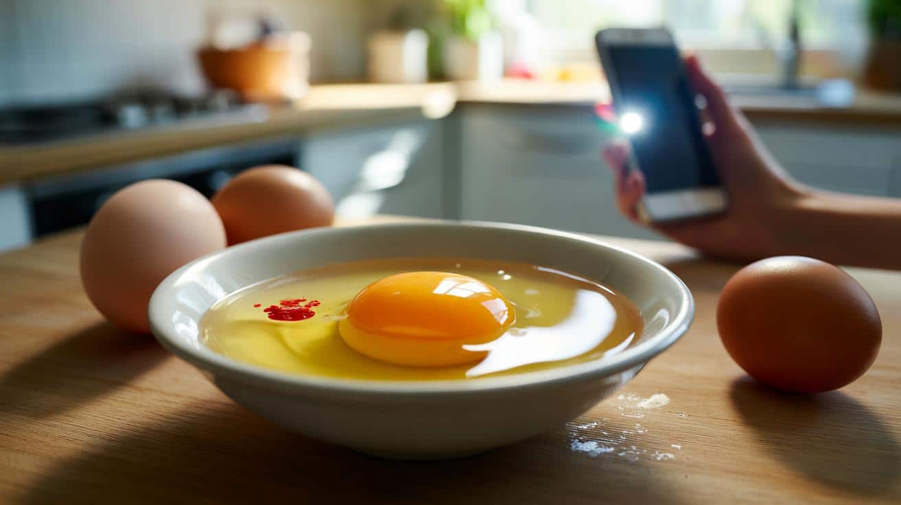 Czerwony punkcik w żółtku jajka: czy takie jajko jest bezpieczne?