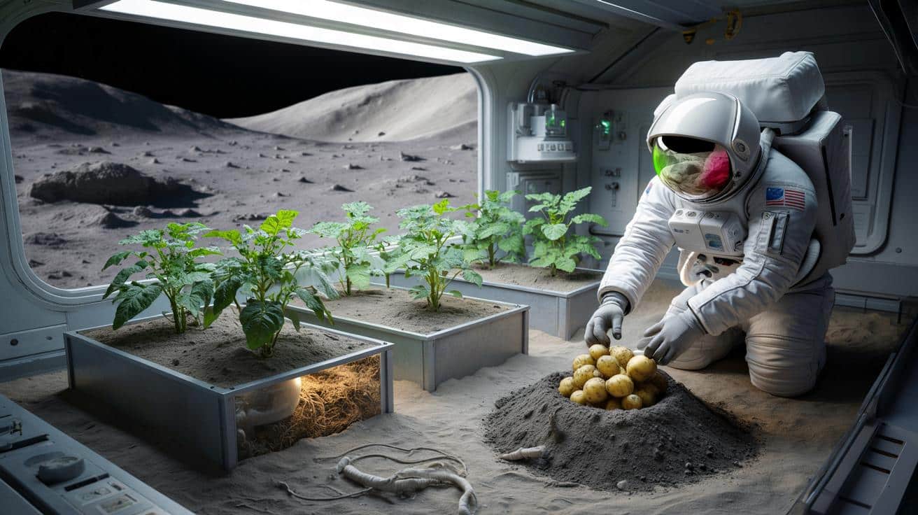 Czy da się uprawiać ziemniaki na Księżycu? NASA ma pierwsze wyniki