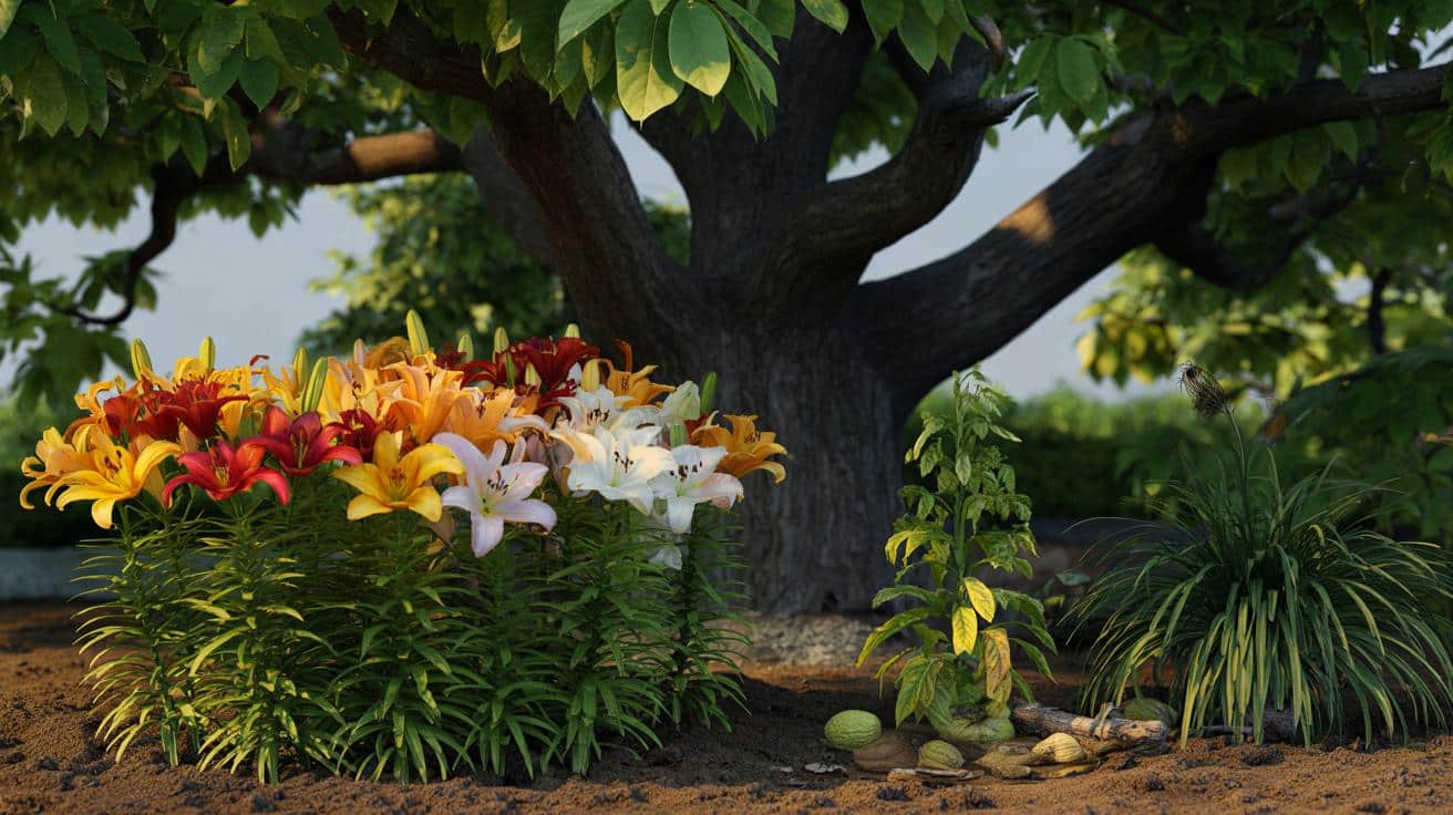 Czy lilie azjatyckie poradzą sobie pod orzechem czarnym? Sprawdź zanim posadzisz