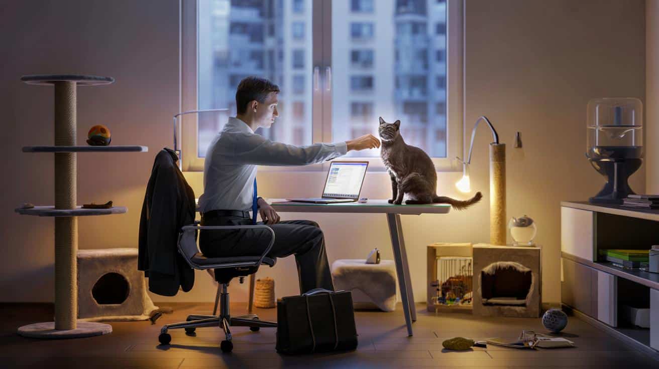 Czy warto brać kota, gdy ciągle siedzisz w pracy? Oto prawda