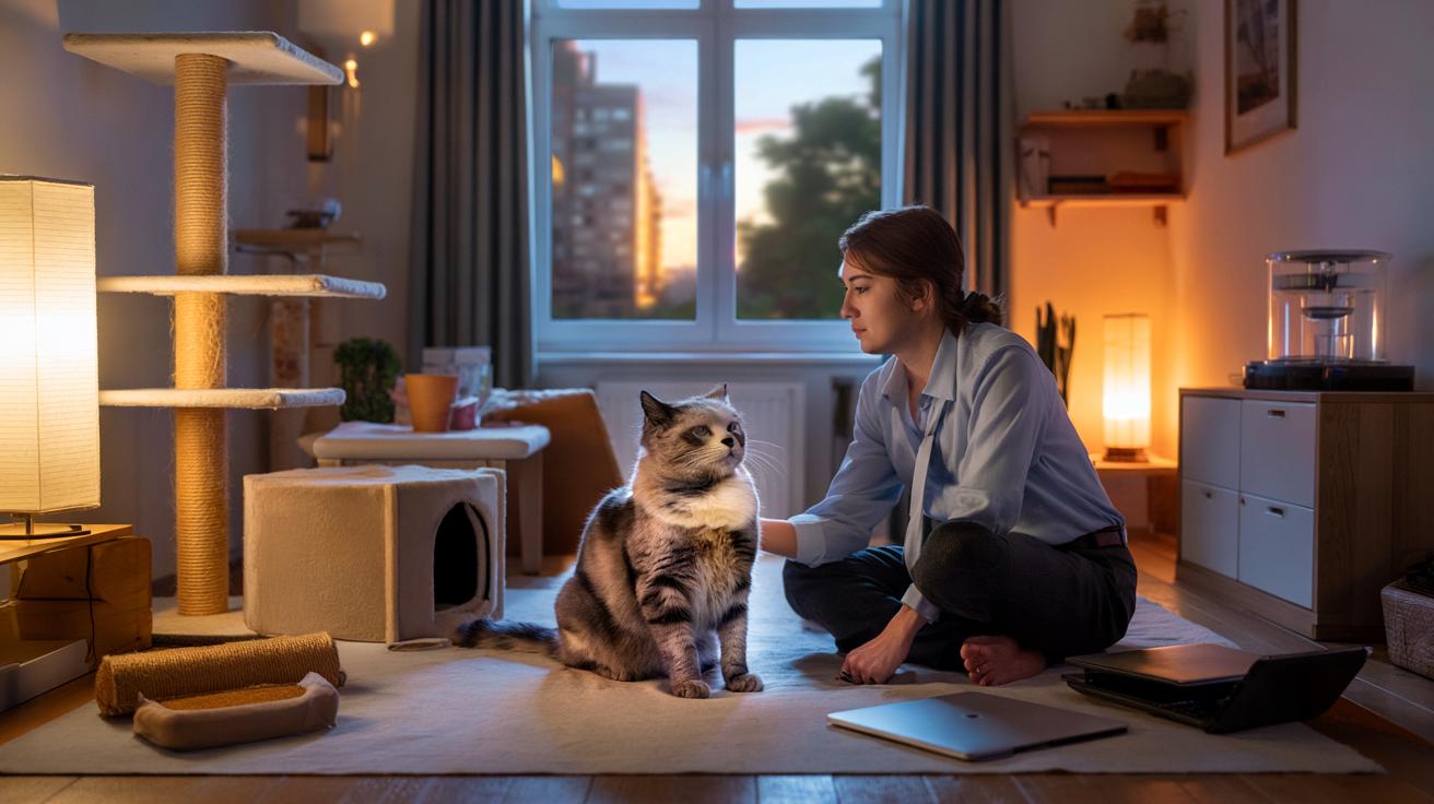 Czy warto brać kota, gdy ciągle siedzisz w pracy?