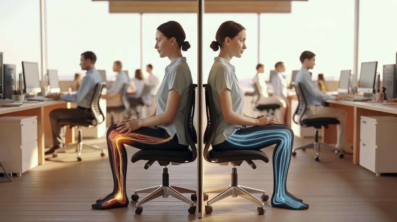 Czy wiesz, że siedzenie ze skrzyżowanymi nogami może mieć realne skutki zdrowotne